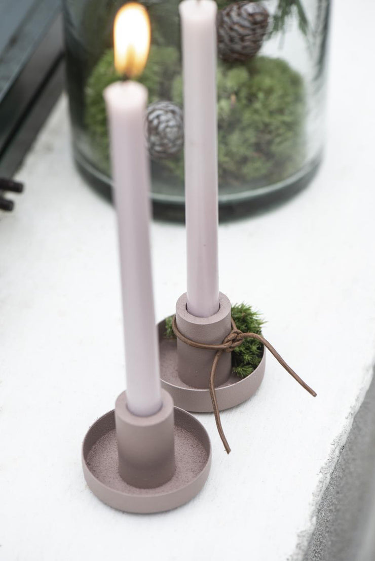 Ib Laursen Narrow Taper Candle Holder in MALVA - Pack of 2