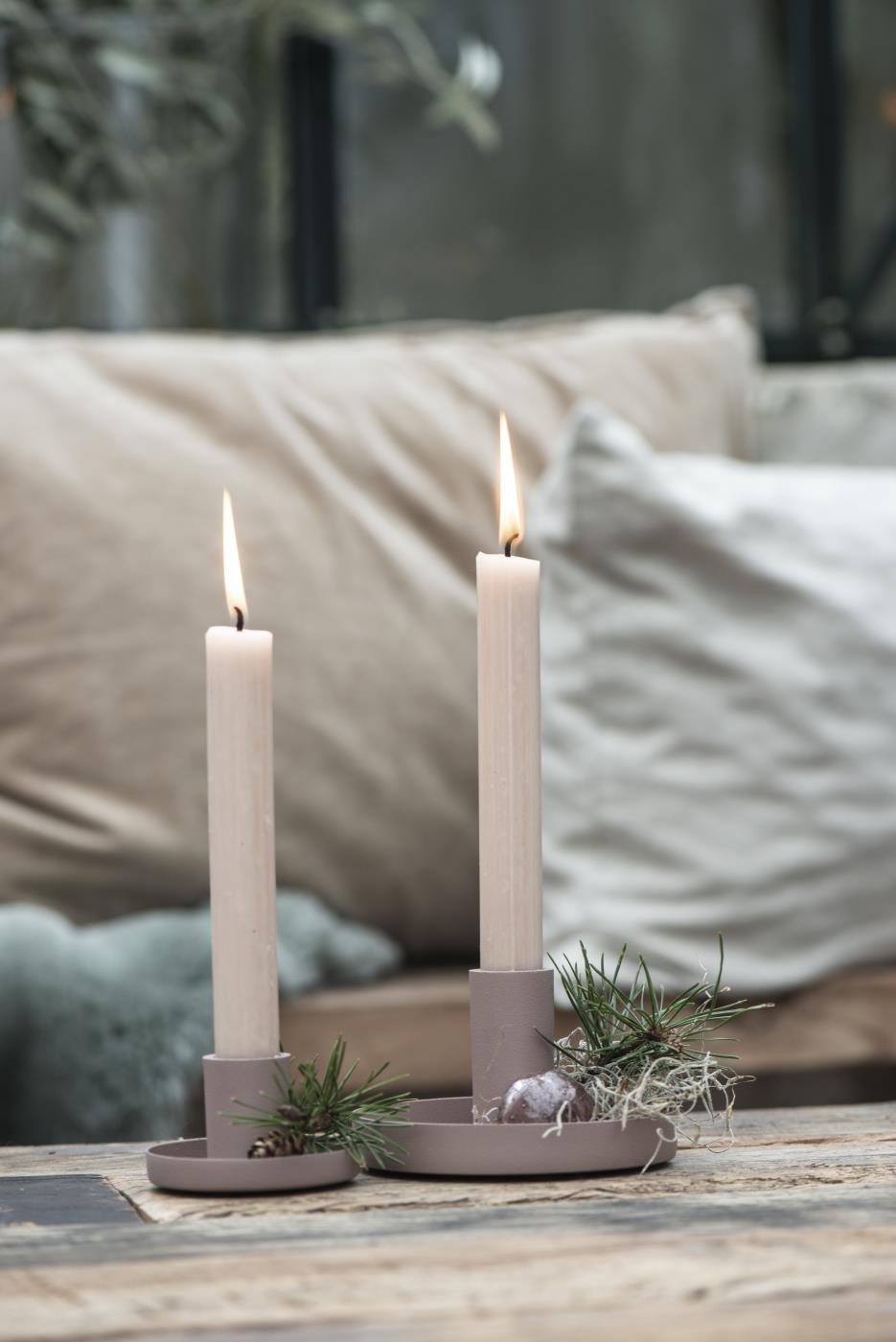 Ib Laursen Dinner Candle Holder in MALVA - Pack of 2