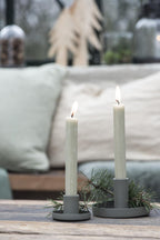 Ib Laursen Dinner Candle Holder in DUSTY GREEN - Pack of 2