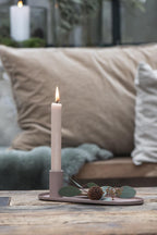 Ib Laursen Oval Dinner Candle Holder in MALVA