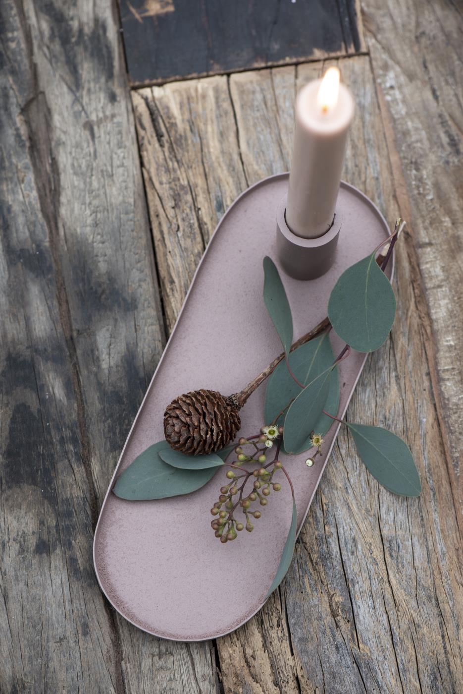 Ib Laursen Oval Dinner Candle Holder in MALVA