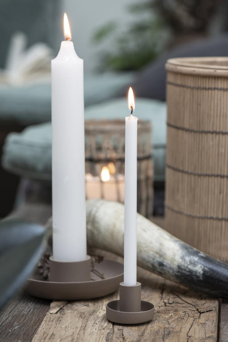 Ib Laursen Narrow Taper Candle in WHITE - Pack of 6