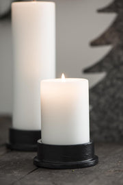 Ib Laursen Pillar Candle Holder in BLACK