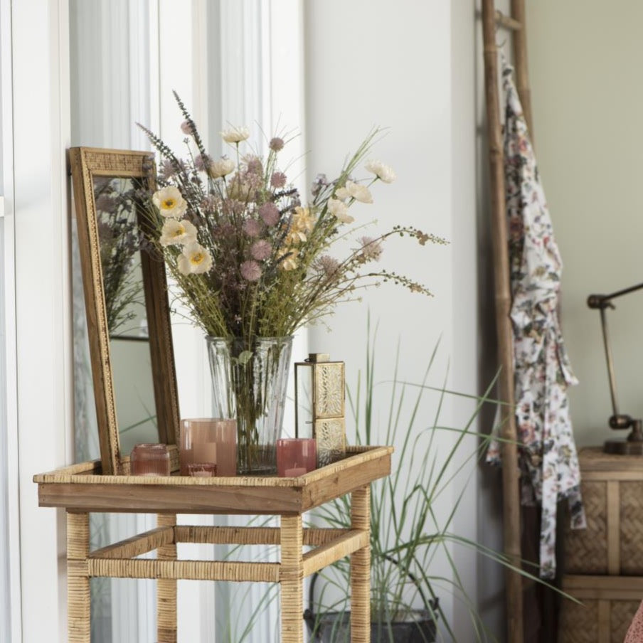 Ib Laursen Artificial Flower in White Purple Tones