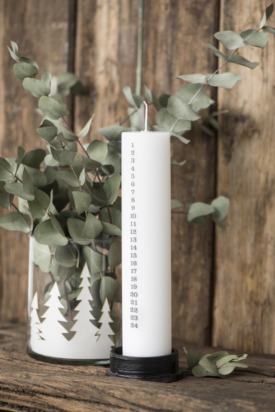 Ib Laursen Pillar Candle Holder in BLACK