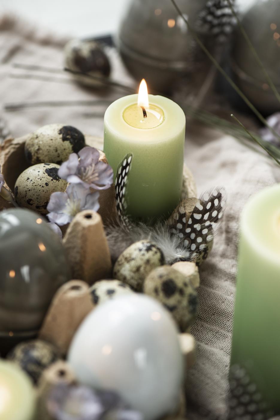 Ib Laursen Short Pillar Candle - 7cm - Pack of 2