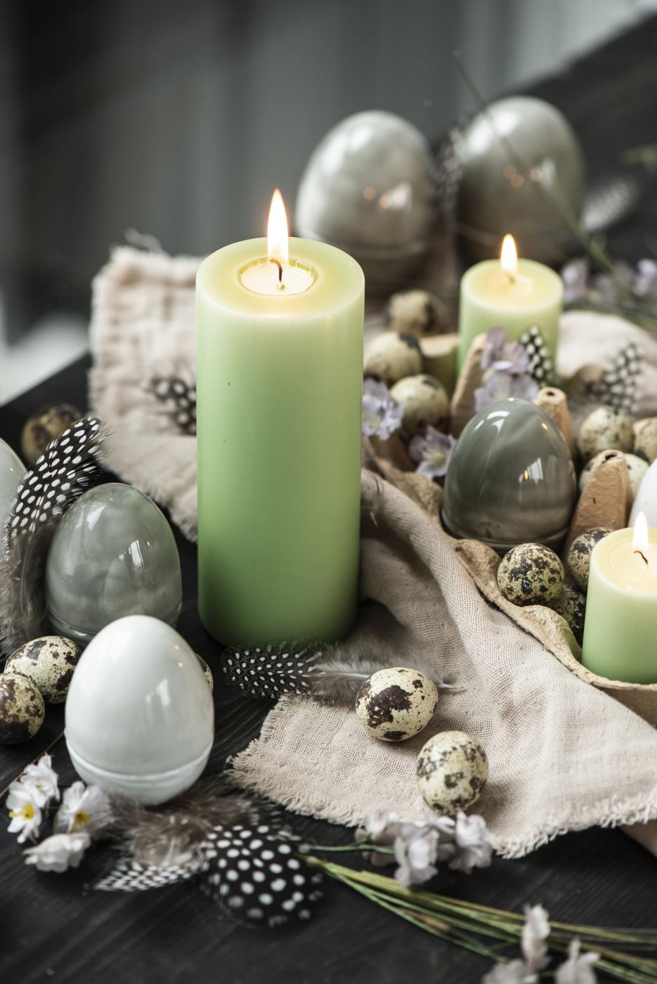 Ib Laursen Tall Pillar Candle (15cm) - Pack of 2