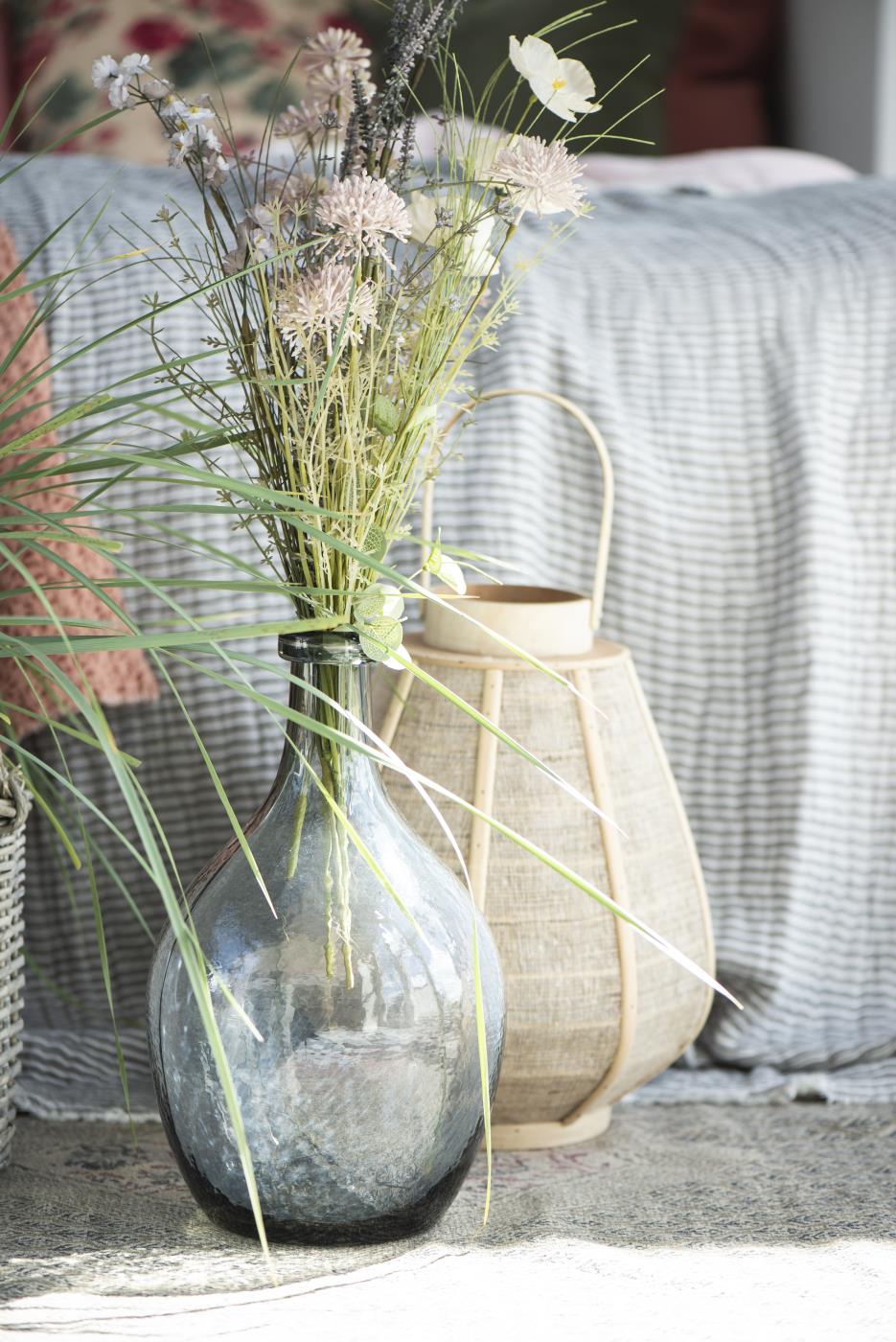 Ib Laursen Glass Balloon Handblown Vase in GREY