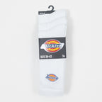 DICKIES 3 Pack Valley Grove Logo Socks in WHITE