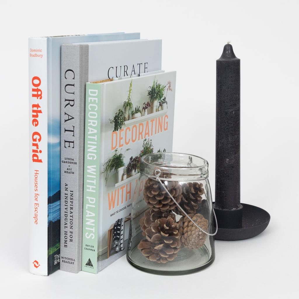 Ib Laursen Candle with Candle Holder in BLACK