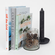 Ib Laursen Glass Hurricane Candle Holder