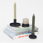 Ib Laursen Dinner Candle Holder in BLACK - Pack of 2