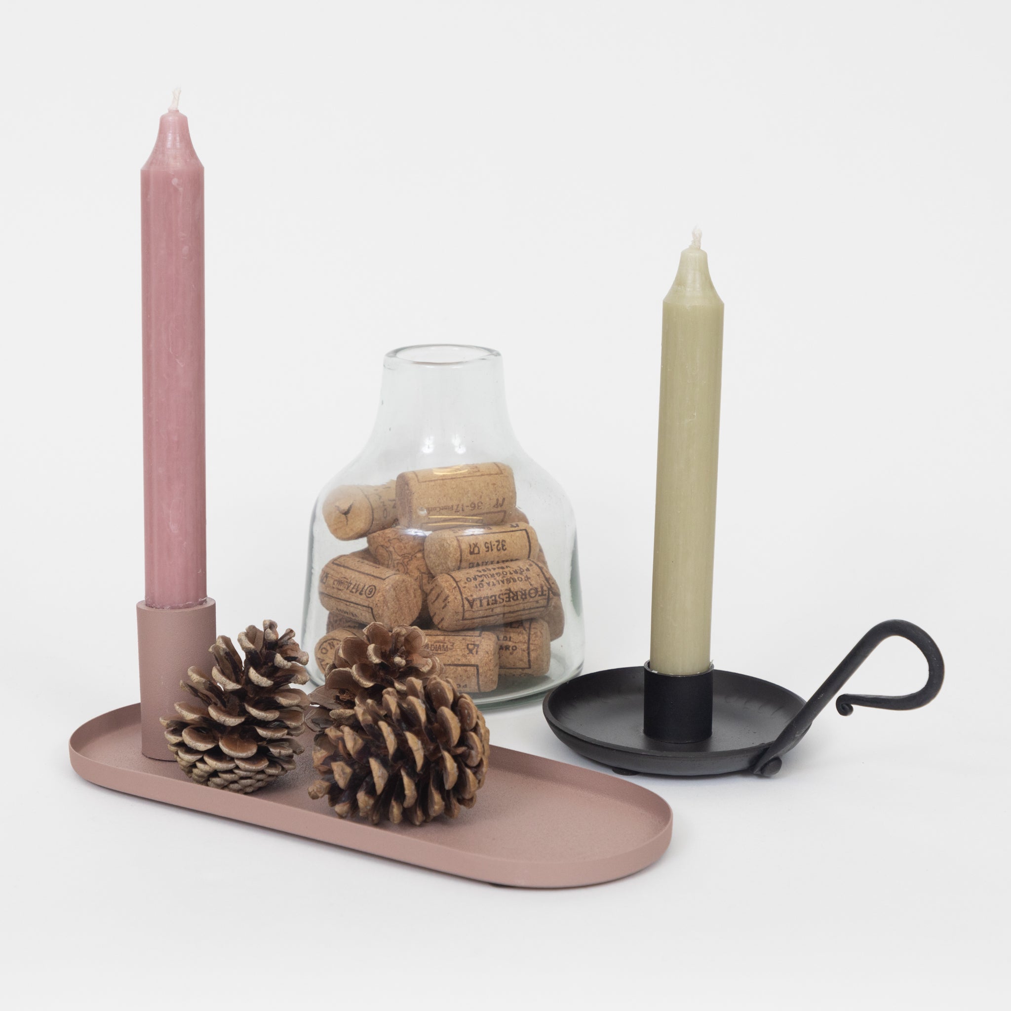 Ib Laursen Oval Dinner Candle Holder in MALVA