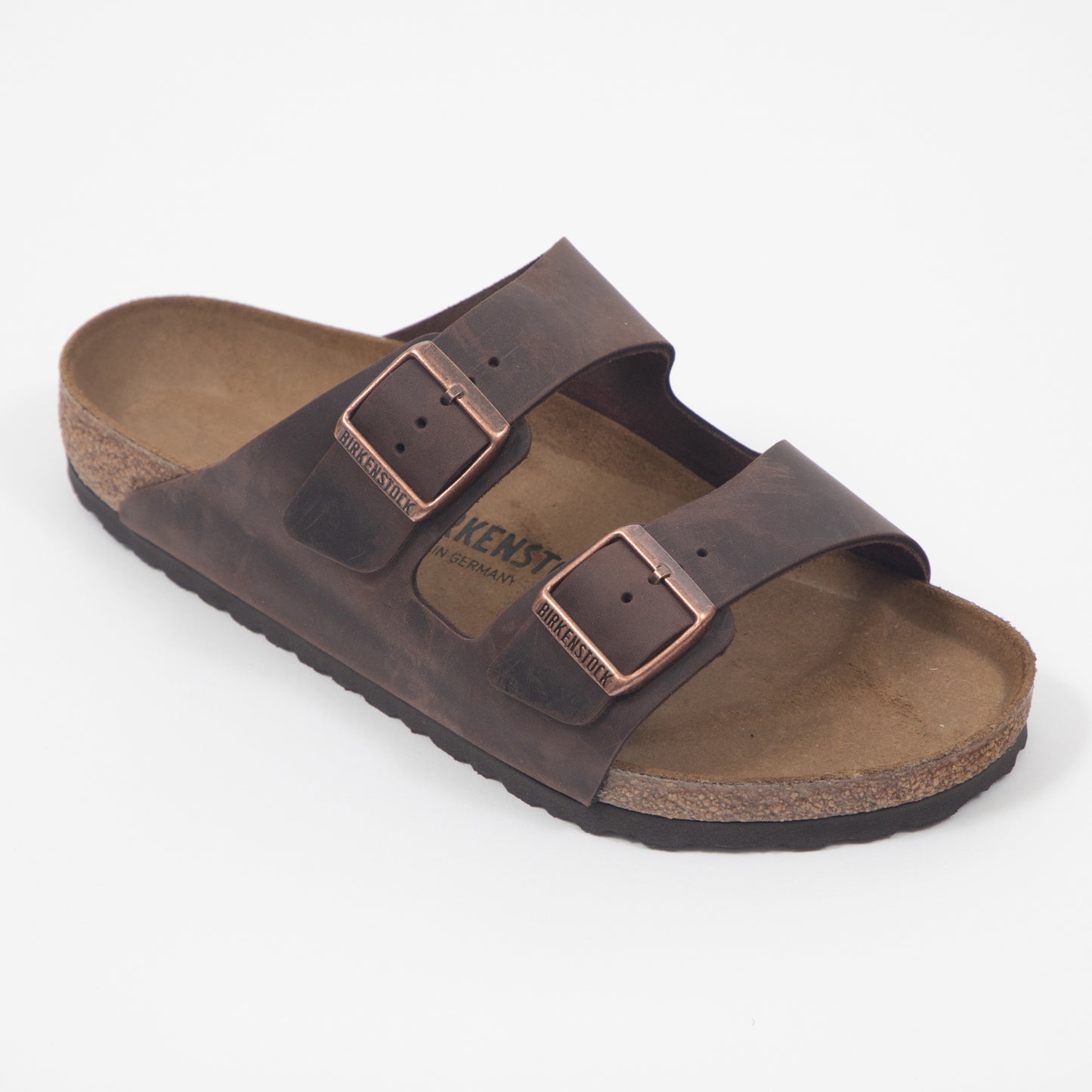 BIRKENSTOCK Arizona Oiled Leather Sandals in BROWN