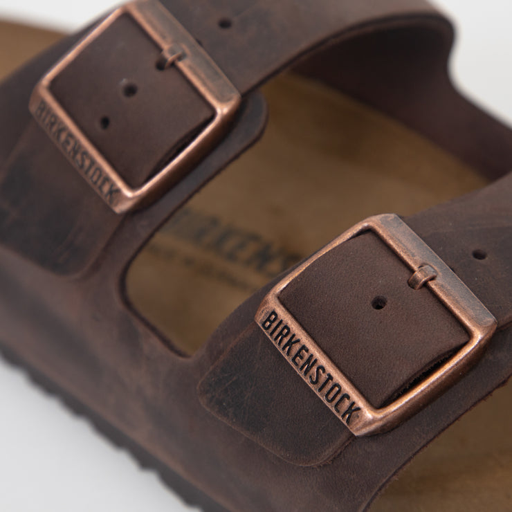 BIRKENSTOCK Arizona Oiled Leather Sandals in HABANA