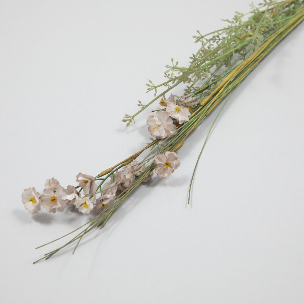 Ib Laursen Artificial Flower in White Purple Tones