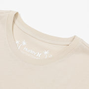 HURLEY Box Short Sleeve Logo T-Shirt in BEIGE