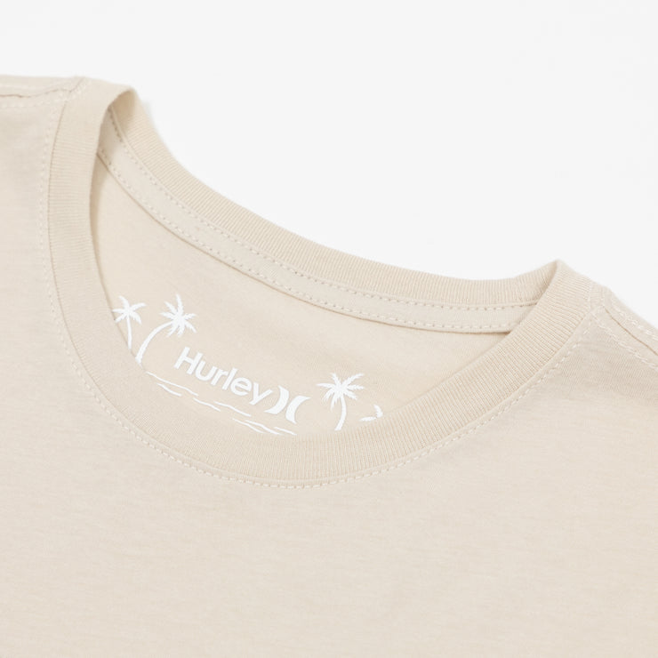 HURLEY Box Short Sleeve Logo T-Shirt in BEIGE