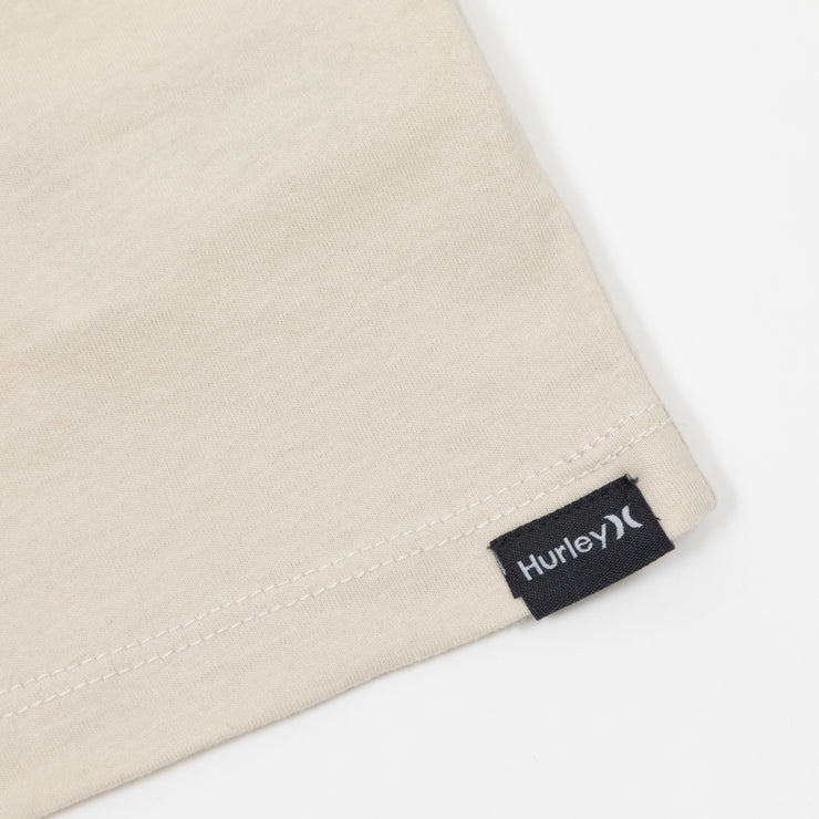 HURLEY Box Short Sleeve Logo T-Shirt in BEIGE