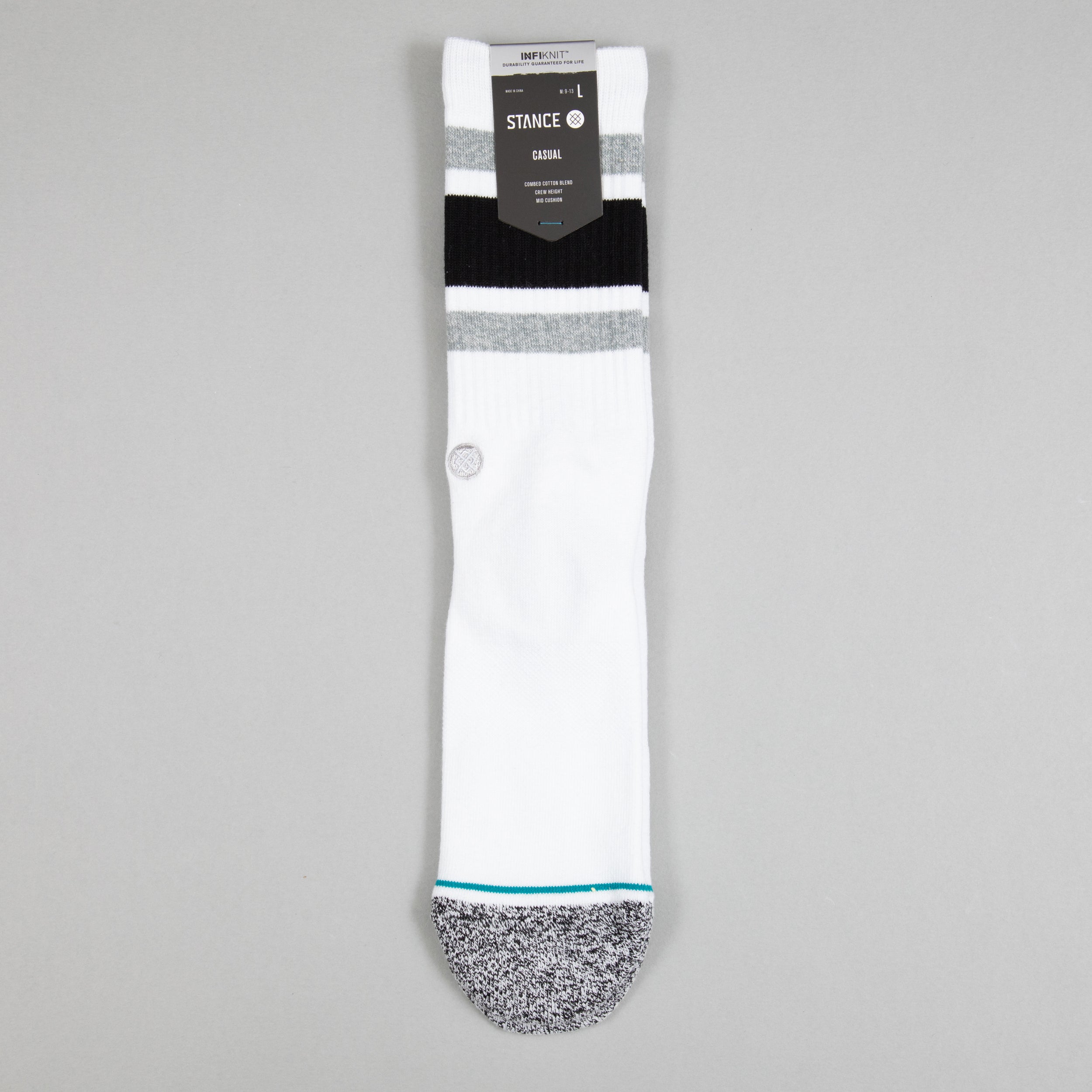 STANCE Boyd Staple Crew Socks in WHITE
