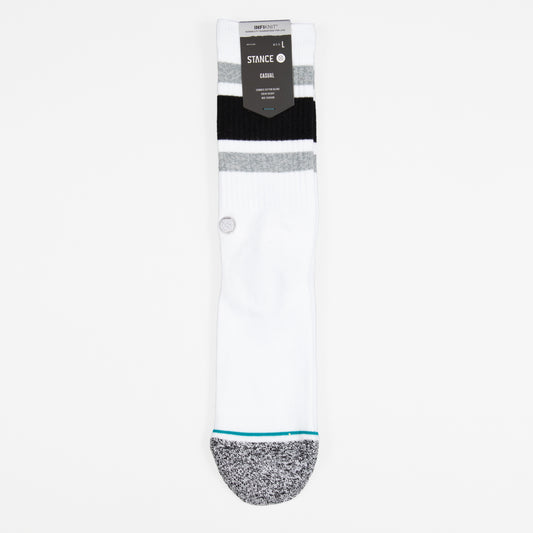 STANCE Boyd Staple Crew Socks in WHITE