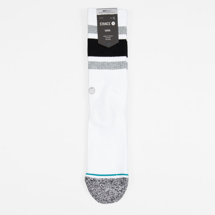 STANCE Boyd Staple Crew Socks in WHITE