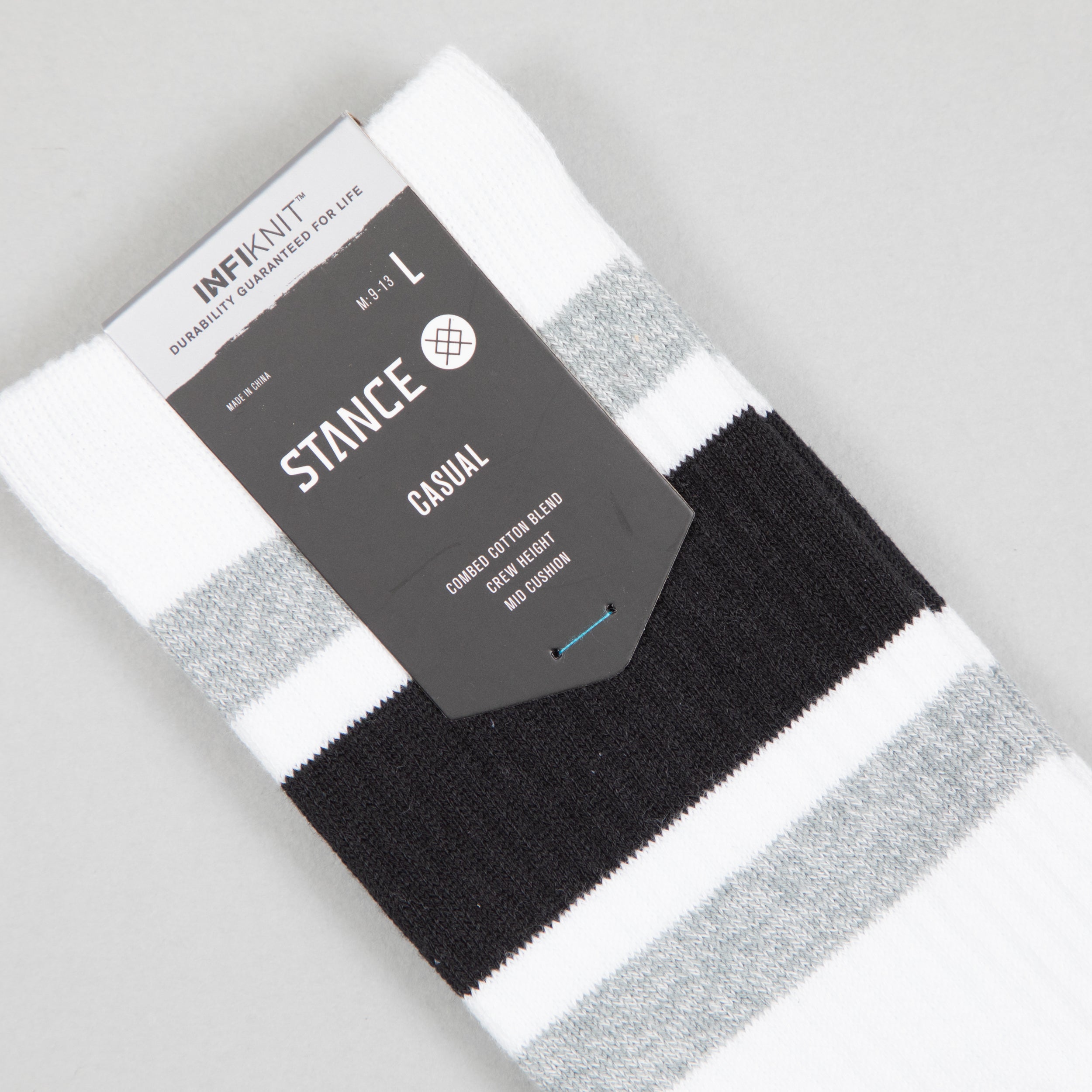 STANCE Boyd Staple Crew Socks in WHITE