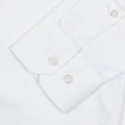 FARAH Brewer Slim Fit Organic Cotton Oxford Shirt in WHITE