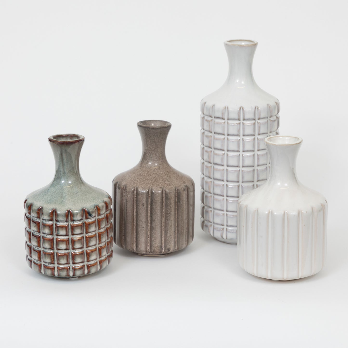 LIGHT & LIVING Dannee Ceramic Decor Vase in BROWN GREY