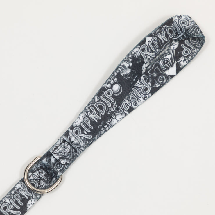 RIPNDIP Dark Twisted Fantasy Pet Leash in BLACK & WHITE