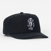 OBEY Dawg 6 Panel Classic Snapback Cap in BLACK