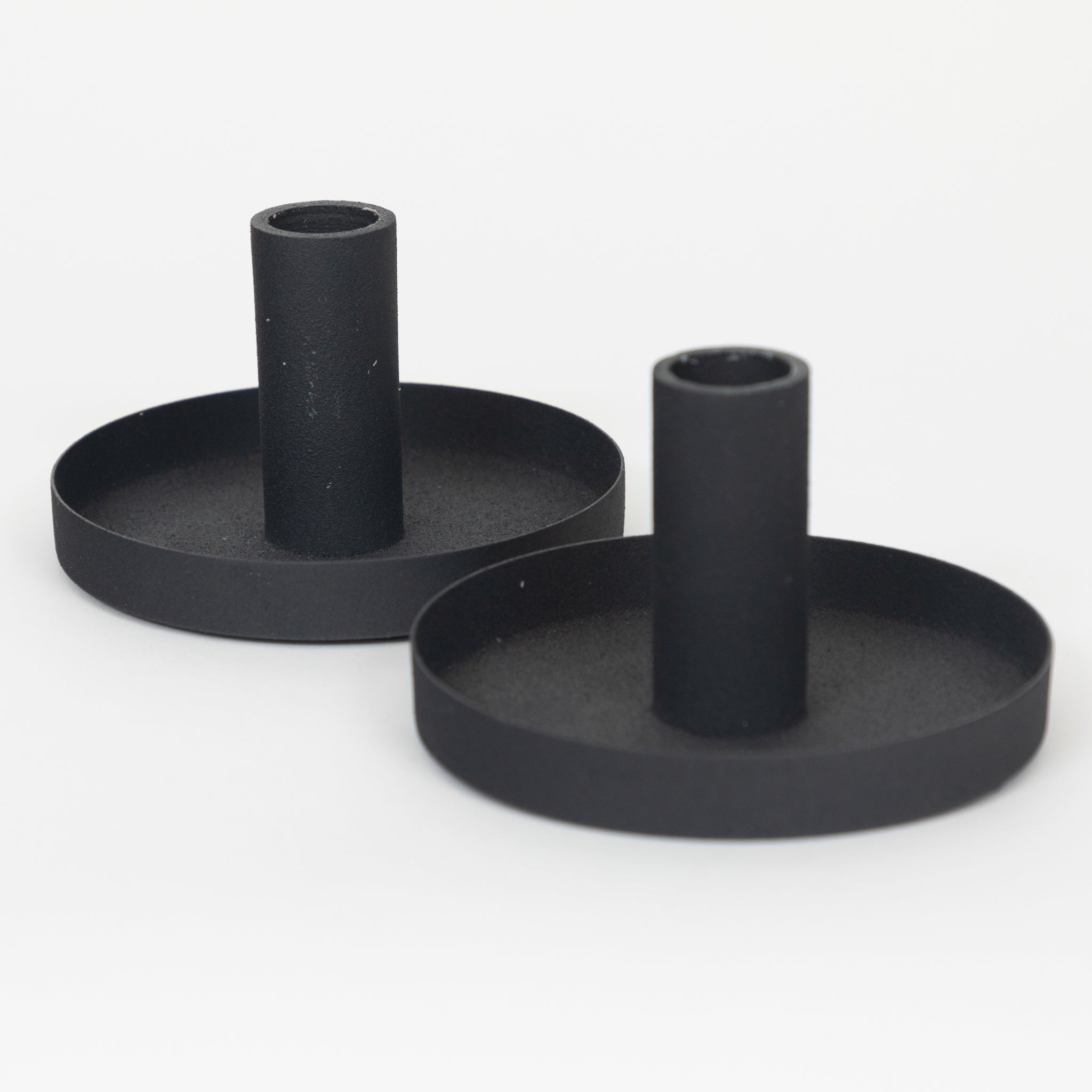Ib Laursen Dinner Candle Holder in BLACK - Pack of 2