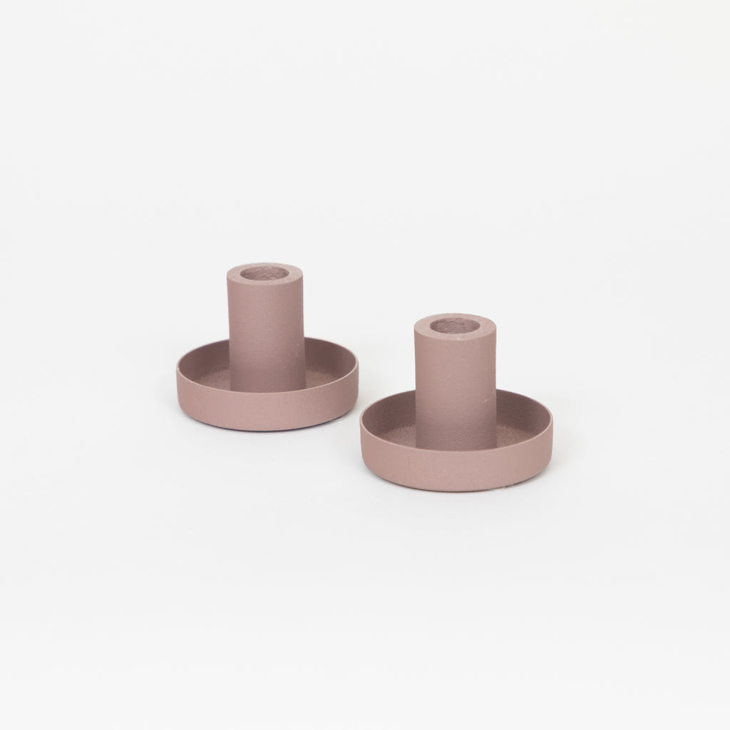 Ib Laursen Dinner Candle Holder in MALVA - Pack of 2