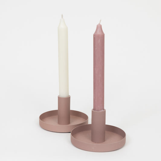 Ib Laursen Dinner Candle Holder in MALVA - Pack of 2