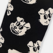 HAPPY SOCKS Dog Print Socks in BLACK