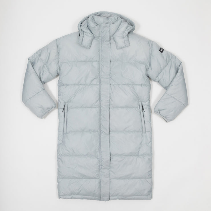 Womens NICCE Drewe Longline Puffer Jacket in HIGHRISE GREY