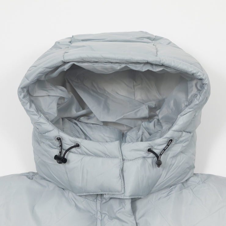 Womens NICCE Drewe Longline Puffer Jacket in HIGHRISE GREY
