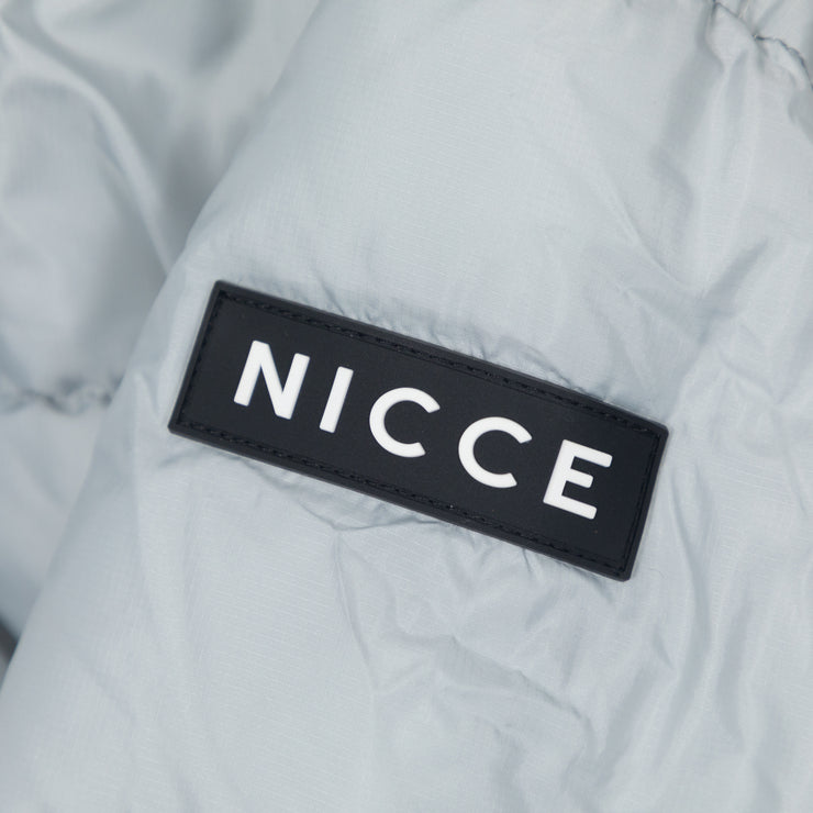 Womens NICCE Drewe Longline Puffer Jacket in HIGHRISE GREY