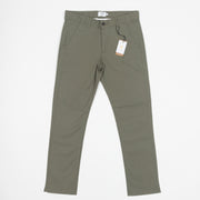 FARAH Elm Regular Fit Organic Cotton Twill Chinos in VINTAGE GREEN
