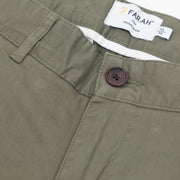 FARAH Elm Regular Fit Organic Cotton Twill Chinos in VINTAGE GREEN