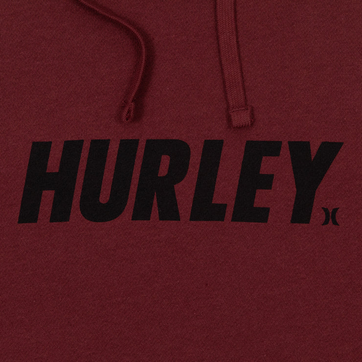 HURLEY Fastlane Solid Pullover Hoodie in Russet
