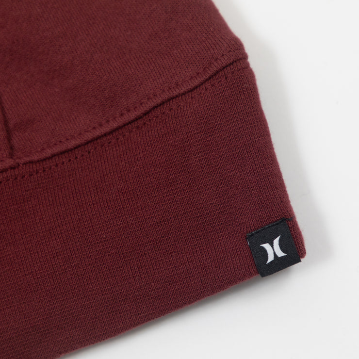 HURLEY Fastlane Solid Pullover Hoodie in Russet