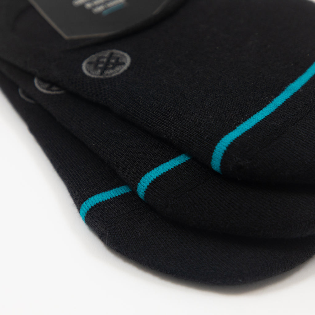 STANCE 3 Pack No Show Socks in BLACK