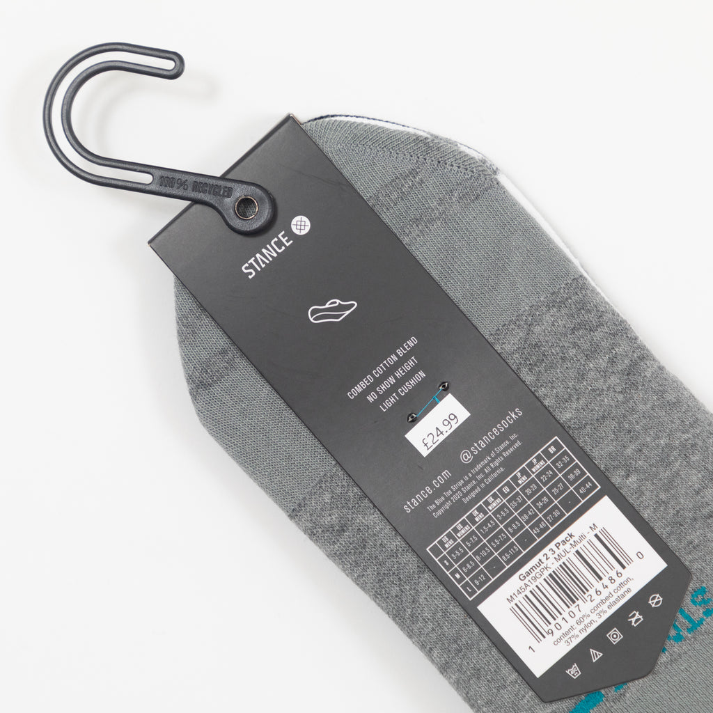 STANCE 3 Pack No Show Socks in MULTI