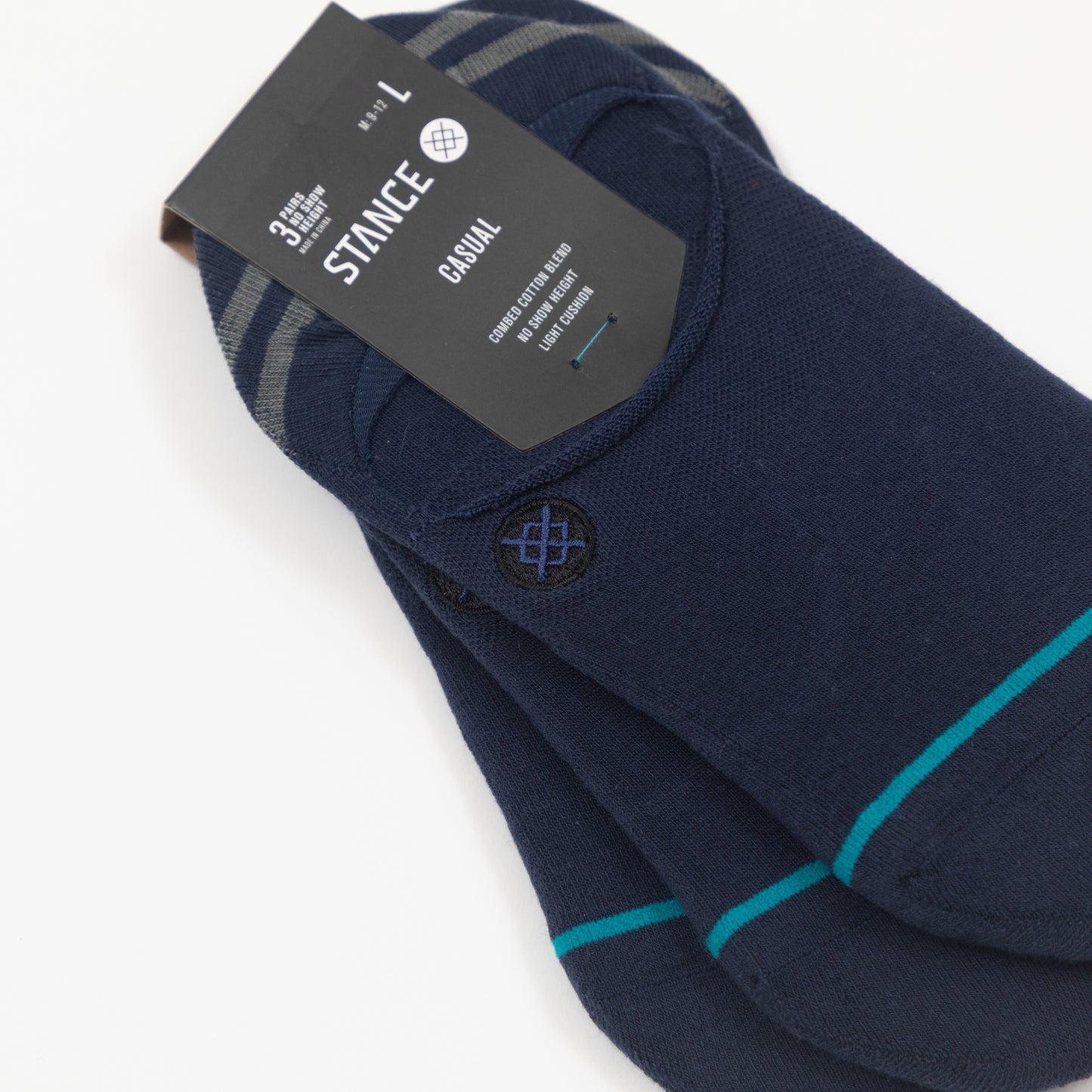 STANCE 3 Pack No Show Socks in NAVY