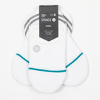 STANCE 3 Pack No Show Socks in WHITE