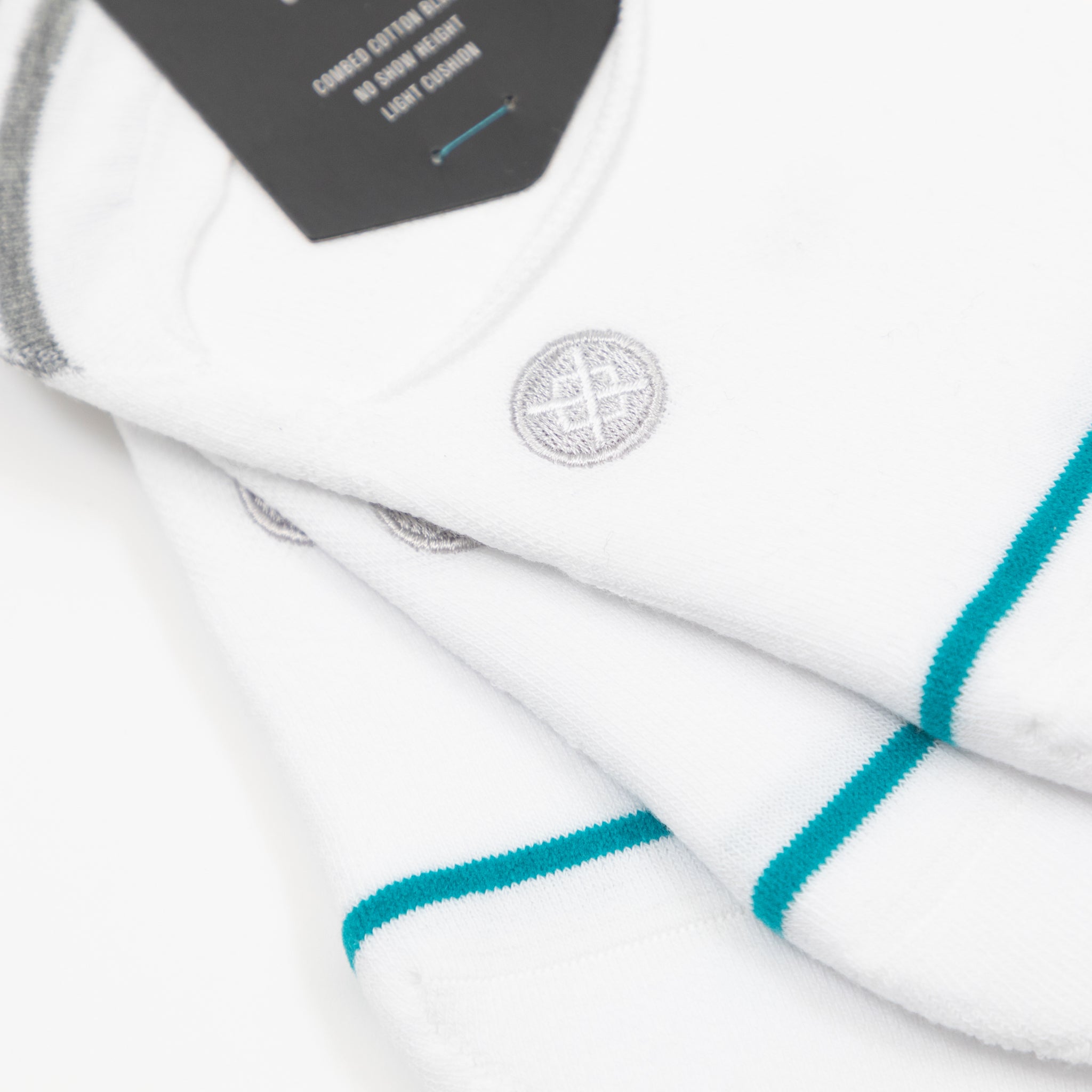 STANCE 3 Pack No Show Socks in WHITE