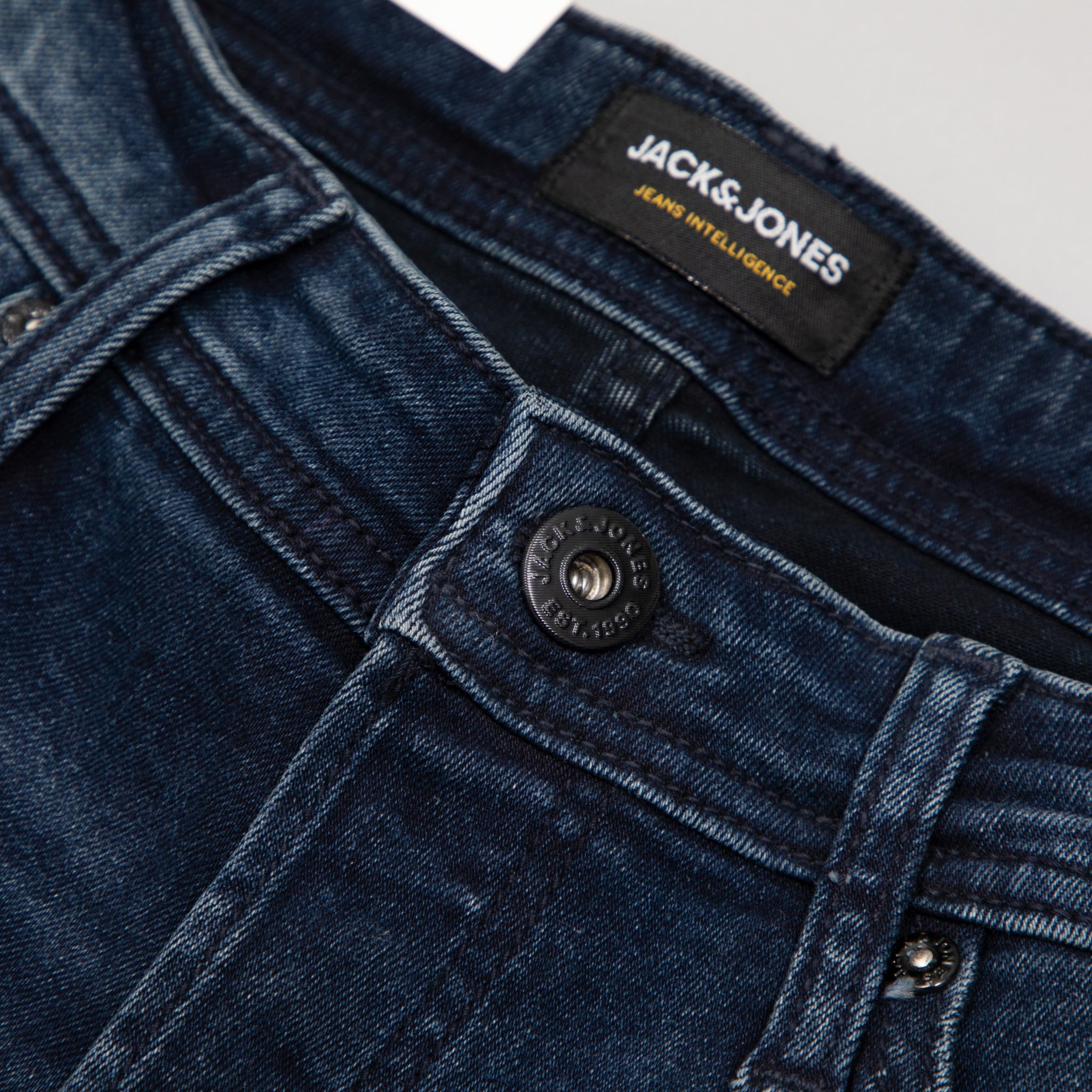 JACK & JONES Glenn Original 812 Slim Fit Jeans in DARK BLUE DENIM