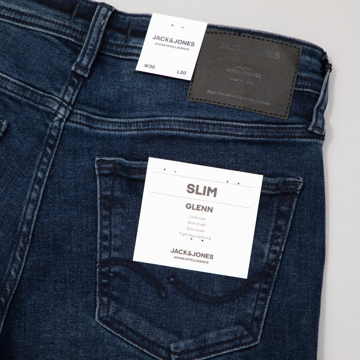JACK & JONES Glenn Original 812 Slim Fit Jeans in DARK BLUE DENIM
