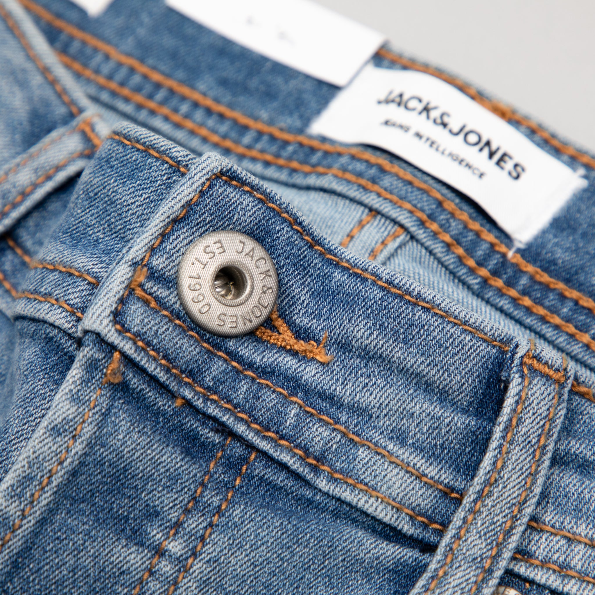 JACK & JONES Glenn Original 815 Slim Fit Jeans in LIGHT BLUE DENIM